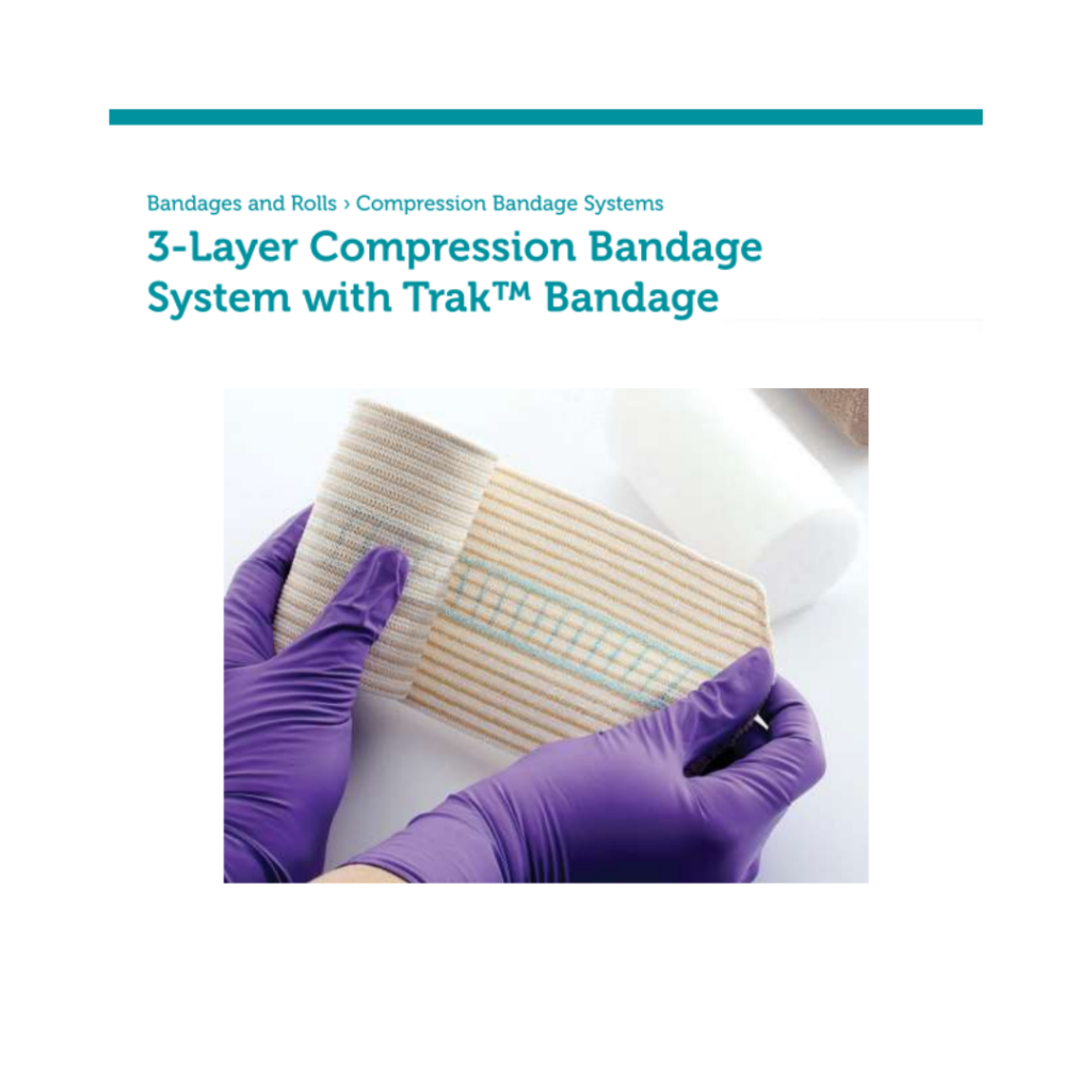 3-layer system for optimum compression and absorbency in the treatment of venous leg ulcers of varying stages and other related conditions