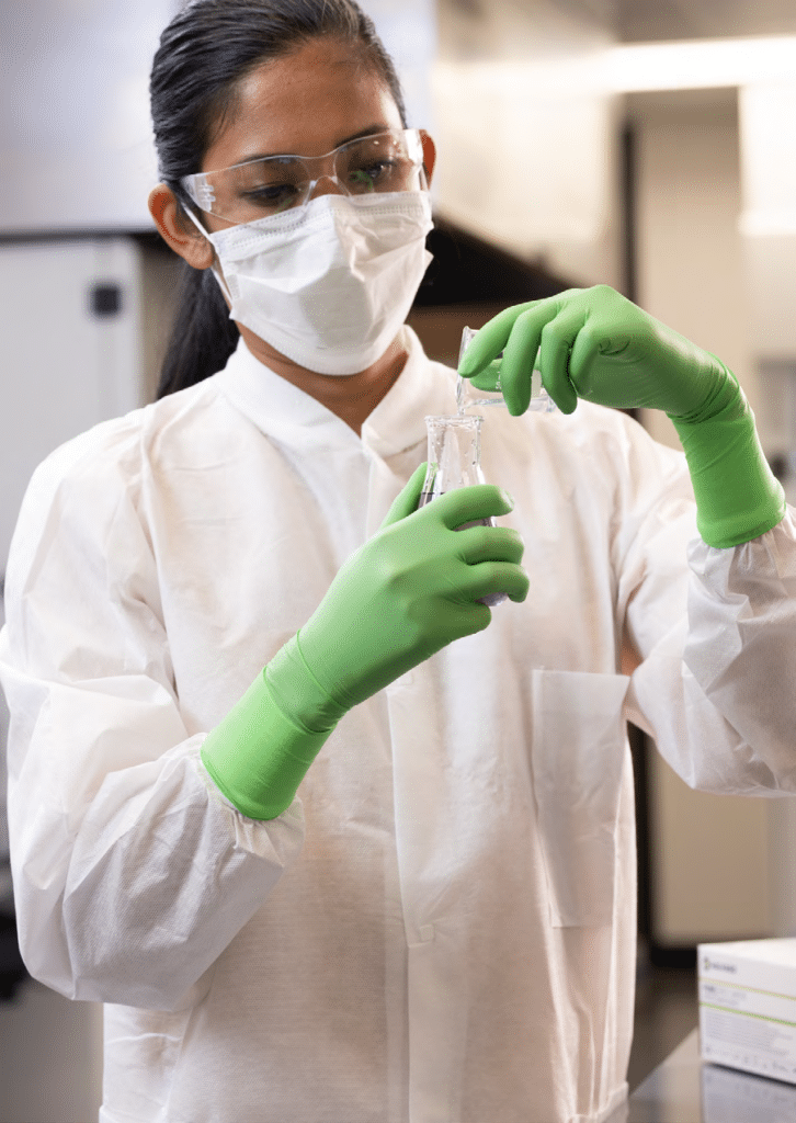 Achieving Optimum Safety In The Laboratory Halyard Health Green Gloves
