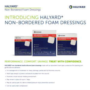HALYARD Non Bordered Foam Dressing