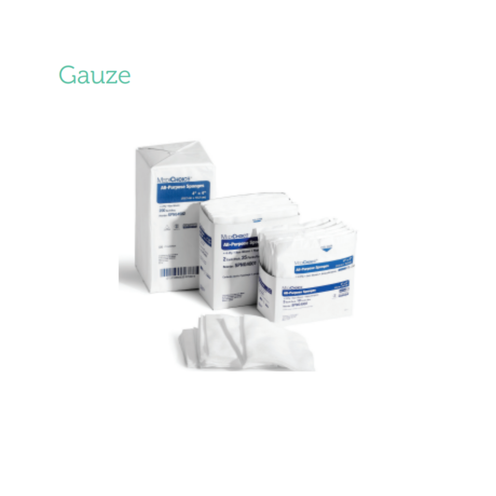Includes all-purpose gauze sponges, IV drain split gauze sponges, abdominal pads, gauze sponges, fluff gauze sponges, USP type VII gauze sponges and dental gauze sponges