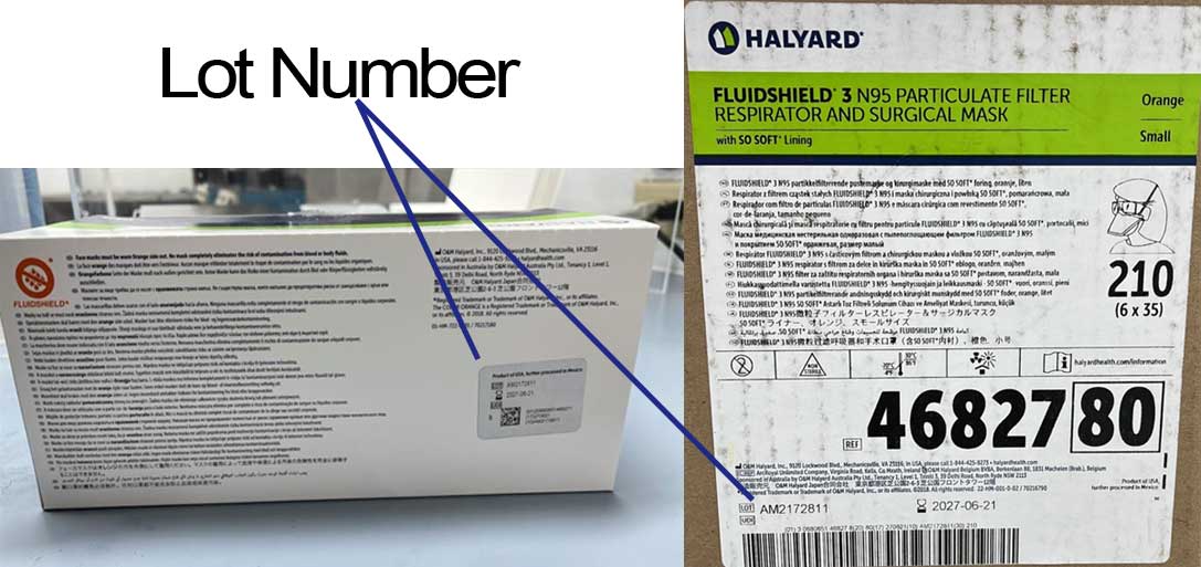 N95 Lot Numbers