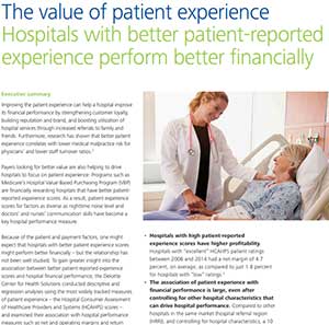 The Value Of Patient Experience